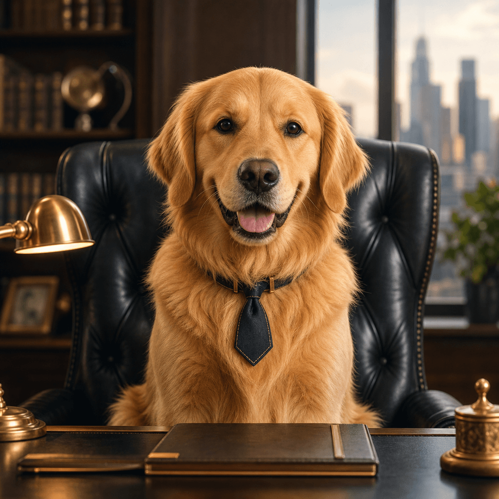 AI ceo pet portrait example