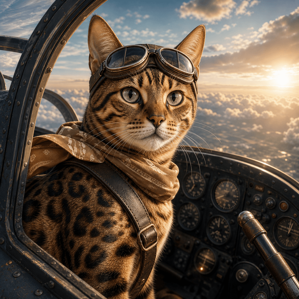 AI pilot pet portrait example