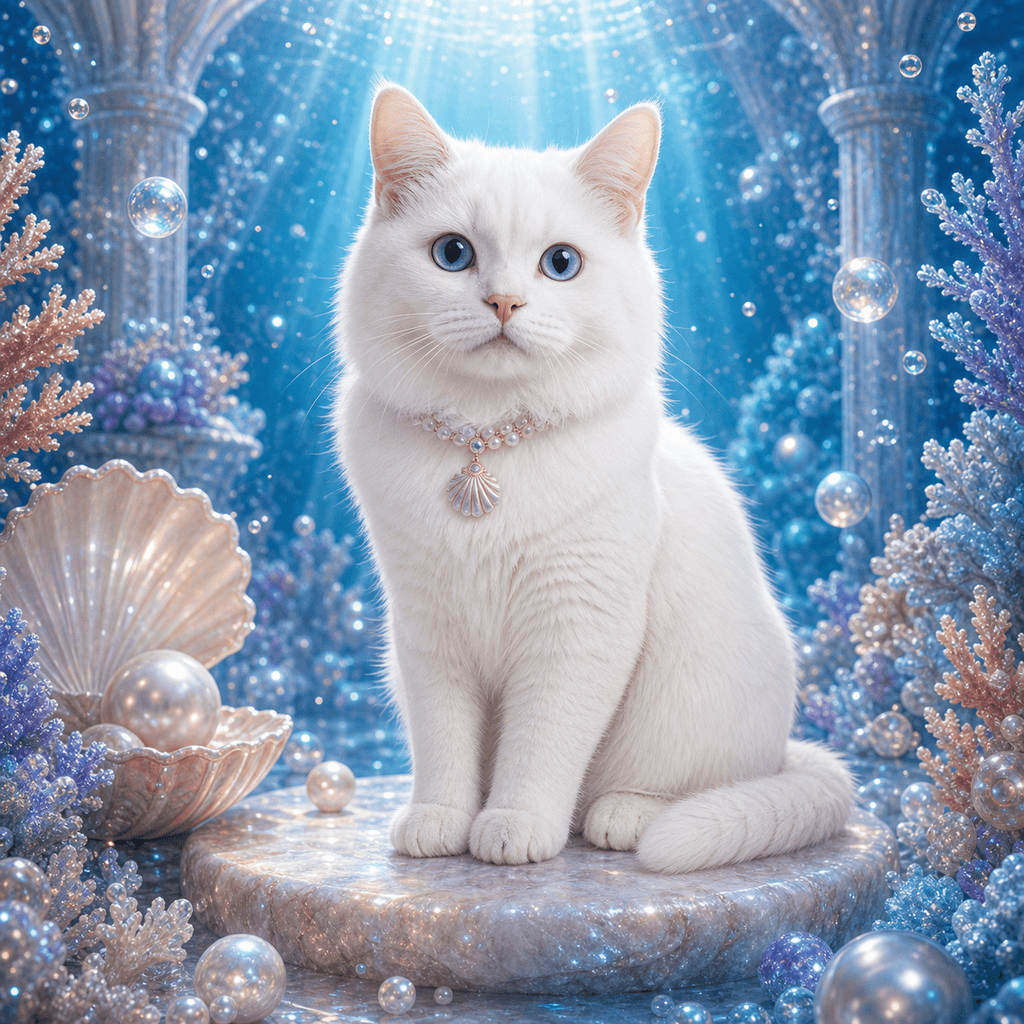 AI underwater dream pet portrait example